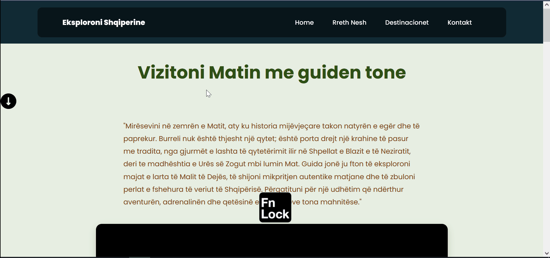 Albanian Guide Website live preview